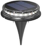 Flippy Lampa solara LED Set 4 Bucati, Flippy, Tip Spot pentru Gradina, 8 LED-uri, ABS si Policarbonat, Baterie 1.2V, 600mah, 12 x 13.5 cm, Lumina Alba Rece, Negru Auriu (teo-124717)