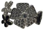 Flippy Inel pentru Dama Argint 925, Jolie, Model Trifoi cu Email Negru, 4.9 g, Marimea 60, Argintiu Negru (teo-131801)