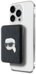 KARL LAGERFELD KLPB5FPGKSKIHK Karl Head Pin MagSafe powerbank 15W 5000mAh - fekete