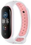 Beline Design csereszíj Xiaomi Mi Band 7/6/5 - fehér-rózsaszín