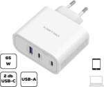 Cellect Hálózati töltő adapter gyorstöltő funkcióval 65W, Fehér - bluedigital