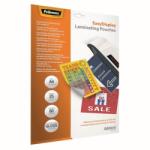 Fellowes Lamináló fólia, A4, 80 mikron, fényes, öntapadó hátlappal, 25 db/csomag, (5601703) (5601703)