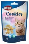 TRIXIE Jutalomfalat Macskának Cookies lazaccal 50g - fishingoutlet