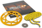 Stage6 Lánckészlet 14x53 - 420 Stage6 alumínium CNC sárga Derbi Senda X-treme Stage6 Erőátviteli alkatrész Lánc, lánckerék, láncszett