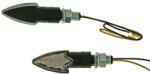 Vparts Index / irányjelző szett M10 menetes LED fekete, nyil alakú átlátszó üveg Vparts Elektronika Lámpa, fényszóró, index Index (tuning)