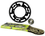 Doppler Lánckészlet alumínium fekete 14x53 - 420 Doppler Derbi GPR / Senda X-treme Doppler Erőátviteli alkatrész Lánc, lánckerék, láncszett