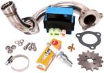101 Octane Dethrottle kit CDI állítható / rozsdamentes acél gyűjtőcső Derbi Senda, Aprilia RX, SX, Gilera RCR, SMT 2018- (Euro4) 101 Octane Kipufogó és alkatrészei Kipufogó Moped kipufogó (tuning)