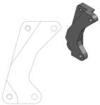 Moto Master Fékkonzol Moto Master Supermotard Street WRF 2005 - 2015 Moto Master Futómű és fék alkatrész Fékmunkahenger, féknyereg
