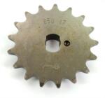 Esjot Kettőslánckerék Esjot 17 fogas 415-ös osztás CS 25 típus 448-140, 448-141, Hai 448-150, CX 448-151, C 50 Sport 529, R Roller 561, ZL Mofa Moped Mokick számára Esjot Erőátviteli alkatrész Lánc, láncker