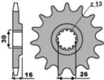 PBR acél standard első lánckerék 344 - 525 PBR Erőátviteli alkatrész Lánc, lánckerék, láncszett Első lánckerék - motomotors - 10 730 Ft
