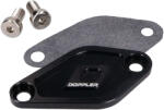 Doppler Olajszivattyú fedél Doppler fekete Minarelli AM6, Derbi EBE, EBS, D50B, D50B modellekhez Doppler Motor alkatrészek Olajfilter, olajpumpa