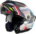 MT Helmets MT Atom 2 SV felnyitható bukósisak fehér/kék/piros matt XXL méret (63-64 cm) MT Helmets Sisakok és ruházat Zárt sisak