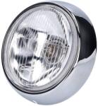 101 Octane Fényszóró betét kerek 85mm / 109mm krómozott Puch MS, VS, MV, DS 1 (régi) 101 Octane Elektronika Lámpa, fényszóró, index Fényszóró (OEM)