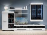  Bibliotecă living Fever 2, alb