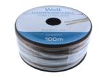 Well cablu difuzor transparent 2x0.35mmp, 100m, well (LSP-CCA0.35TT-100-WL)