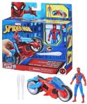 Hasbro Interactive Set figurina si vehicul Spider-Man Web Blast Cycle, 10cm Figurina