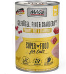 MAC's 12x400g MAC´s Adult nedves macskatáp- Szárnyas, marha & áfonya