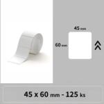 NIIMBOT címkék R 1EA01195501, 45x60mm 125db Fehér a B21, B21S, B3, B1S esetében (1EA01195501)
