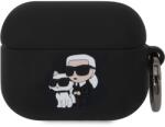 Karl Lagerfeld Airpods 3 Karl Lagerfeld KLA3RUNKC 3D Logo NFT Karl and Choupette Szilikon tok fekete