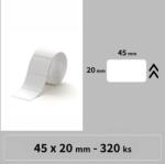 NIIMBOT címkék R A2A18918901, 45x20mm 320db Fehér a B21, B21S, B3, B1S esetében (A2A18918901)