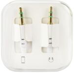  Flat AUX kábel 1m/3.5 mm Jack fehér