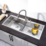 CookingAid Chiuveta bucatarie HORECA inox dubla CookingAid Venus (7448342498414) Chiuveta