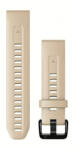 Garmin Curea Garmin QuickFit Strap 20mm, silicon, bej deschis, cataramă neagră (Fenix 7S/6S/5S)
