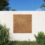 vidaXL napmintás corten acél kerti faldísz 55 x 55 cm (824501)