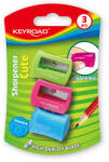 Keyroad Hegyező 1 lyukú 3 db/bliszter Keyroad Cute vegyes színek (KR970530) - haztartasibolt