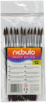 Nebulo Ecset 12-es festett nyéllel 12 db/csomag, Nebulo (HE-1-12-F)