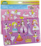 LENA Prințese Lena, balerine care desenează șabloane (65766) Carte de colorat