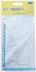 Educa Vonalzókészlet, háromszög 10 cm és 14cm, ( 45°/60° ) 2 db/bliszter Educa (3122)