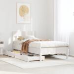 vidaXL fehér tömör fenyőfa ágykeret matrac nélkül 90 x 190 cm (3301888)