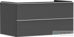 Hansgrohe XELU Q 98x57 cm-es 2 fiókos fali szekrény pulthoz, matt fehér fogantyúval, matt gyémántszürke 54079700 (54079700)