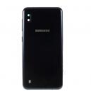 Samsung A105 Galaxy A10 akkufedél (hátlap) kamera lencsével, fekete (gyári)