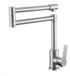 Zegor álló mosogató csaptelep (35) hajtogatható kifolyós, rozsdamentes acél (SAP4-C090)