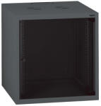 Legrand Rackszekrény - 19" fali kivitel (6U, 362x600x450, antracit, egyrekeszes, üvegajtós, készre szerelt, max. 18 kg) (646200) - bbmarket
