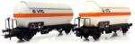 Rivarossi HR6619 Tartálykocsi készlet, napvédő tetővel, VTG, DB AG V (5063129018894)