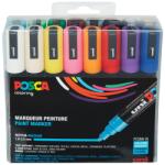 POSCA Filc készlet UNI Posca PC-5M 16db/csomag kúpos hegyű, 1, 8-2, 5 mm vastag filc