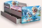 Camera Magica Pat fete Elsa Si Dragonul 2-12 Ani Cu Manere, Sertar Si Saltea Inclusa 160x80 Cmg49440825540948 (CMG49440825540948)