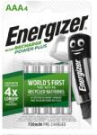 Energizer power plus AAA R03 Ni-MH 700mAh Ni-MH újratölthető akkumulátor micro ceruza elem 4 db (7638900417005)