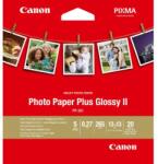 Canon Photo Paper Plus Glossy II, PP-201, fotópapír, fényes, 2311B060, fehér, 13x13cm, 5x5", 265 g/m2, 20 db, tintasugaras