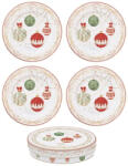 Easy Life Porcelán desszerttányérszett 4db-os, 19cm, dobozban, Christmas Eve (1100CEVE)