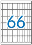 APLI Etikett, 12x30 mm, kerekített sarkú, A5 hordozón, APLI, 990 etikett/csomag (LCA1861) - bestoffice