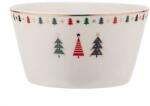 Altom Design Karácsonyi porcelán tálka / mélytányér - 620 ml - apró karácsonyfák minták (IMO-ALT-01010052580-335629)