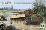 TAKOM TIGER I Sd. Kfz. 181 Pz. Kpfw. VI Ausf. E EARLY-PRODUCTION MODEL WITH STEEL WHEELS w/Zimmerit Groppe Fehrmann 1: 35 (TAK2202)