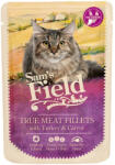 Sam's Field True Meat Fillets Gabonamentes Alutasakos Macskaeledel (Pulyka és Répa) - 85 g