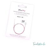 KnitPro csapágyas acél kábel 60cm-es körkötőtűhöz