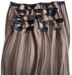 HairExtensionShop Csatos Emberi Póthaj Standard Melírozott Színben 60cm (Szín #6/613) (RC606613)