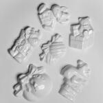 ArtExport Hobbyművész műanyag öntőforma - karácsonyi apró X. karácsonyi gömbök, 6 db
